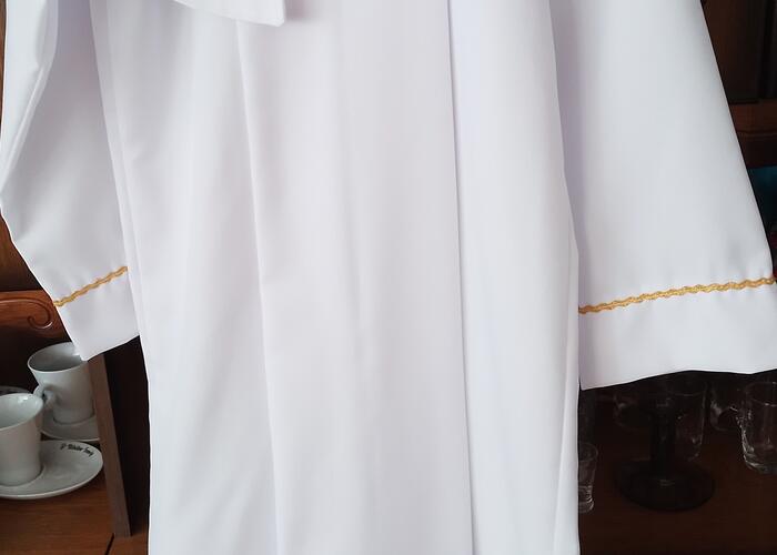 Grajewo ogłoszenia: Sprzedam albę komunijną długość od ramion 120cm