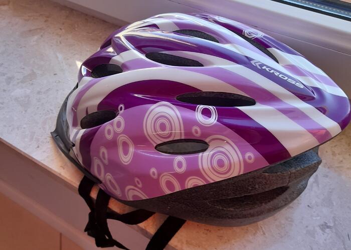 Grajewo ogłoszenia: Sprzedam kask dla dziewczynki rozmiar 58-62cm firmy Kross uzywany...